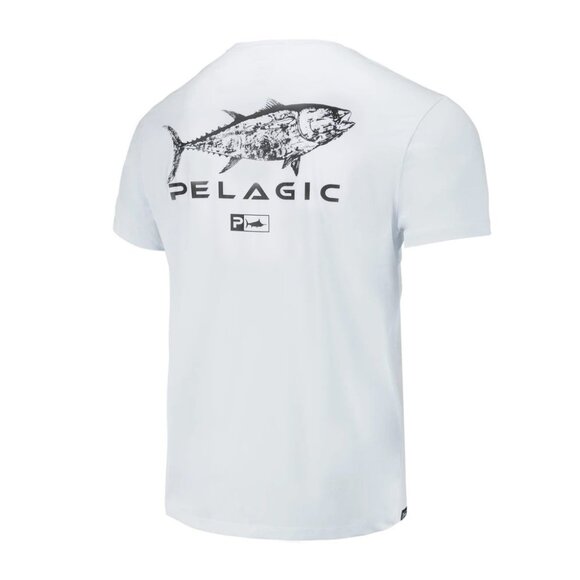 Pelagic Premium UV T-Shirt - White/Black - Large - Picture 1 of 5
